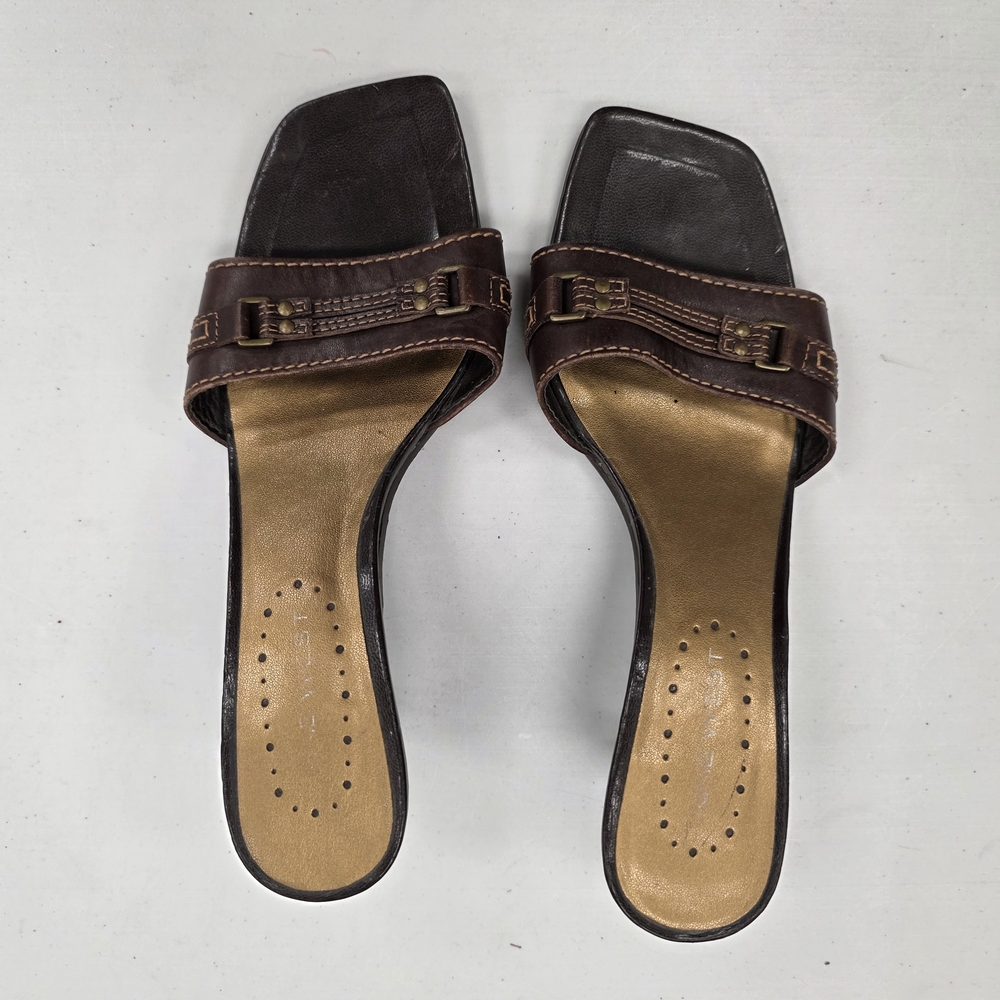 Nine West Dark Brown Mules
